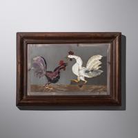 Untitled (Roosters Fighting)