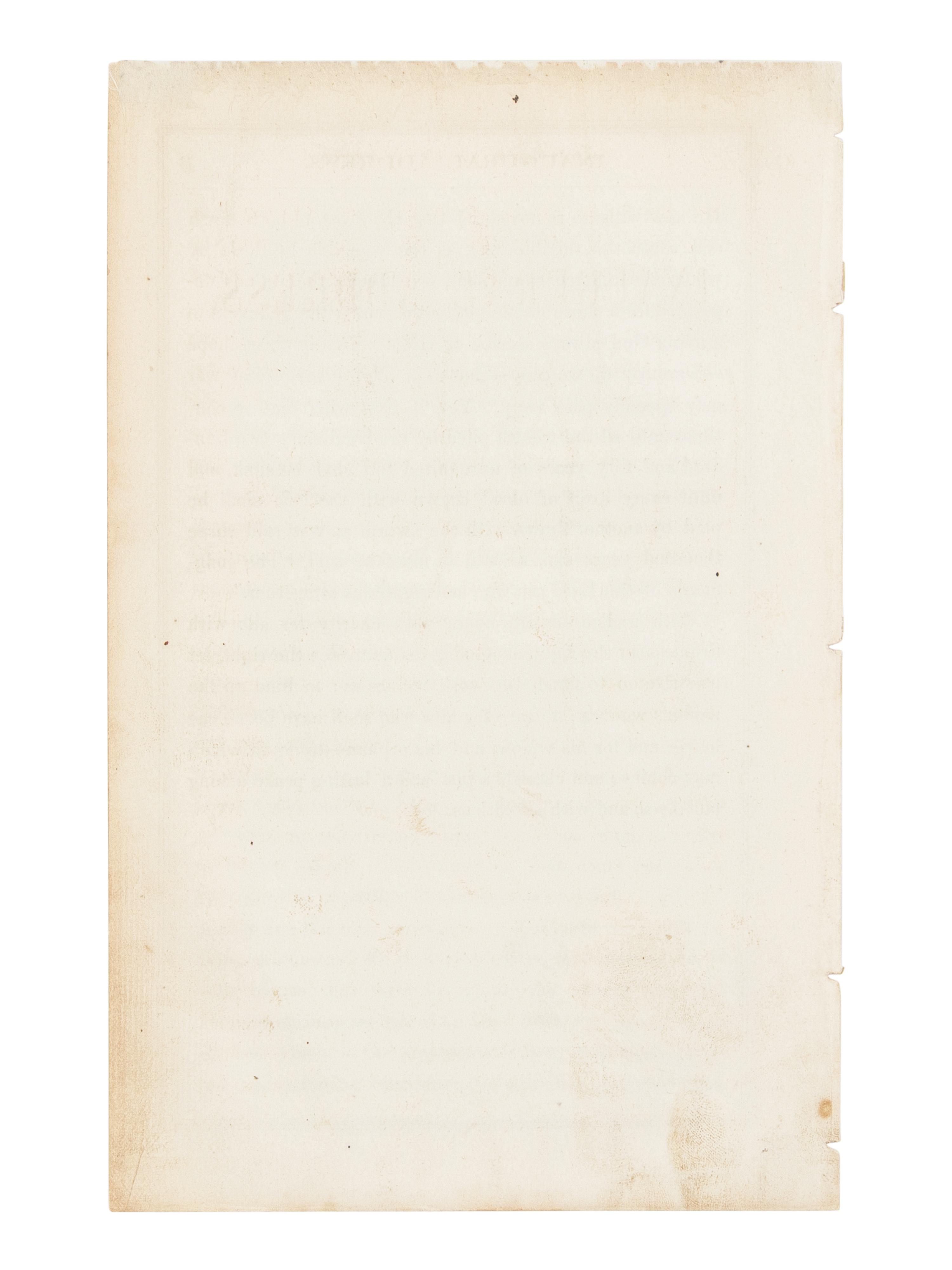 LINCOLN, Abraham (1809-1865). Inaugural Address. March 4, 1865 . [Washington, D.C., 1865].