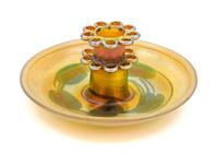 A Tiffany Studios Favrile Glass Center Bowl Diameter 10 inches.