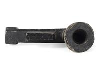Great Lakes Steatite Pipe Bowl, with Catlinite and Lead Inlay