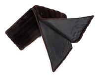 A Brown Mink Fur Shawl