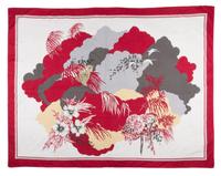 An Oscar de la Renta Multicolor Cotton Pareo, 62" x 48".