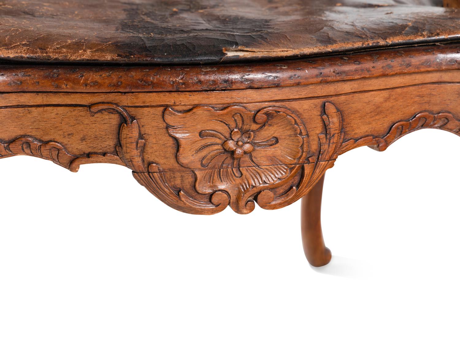 A Régence Walnut Fauteuil