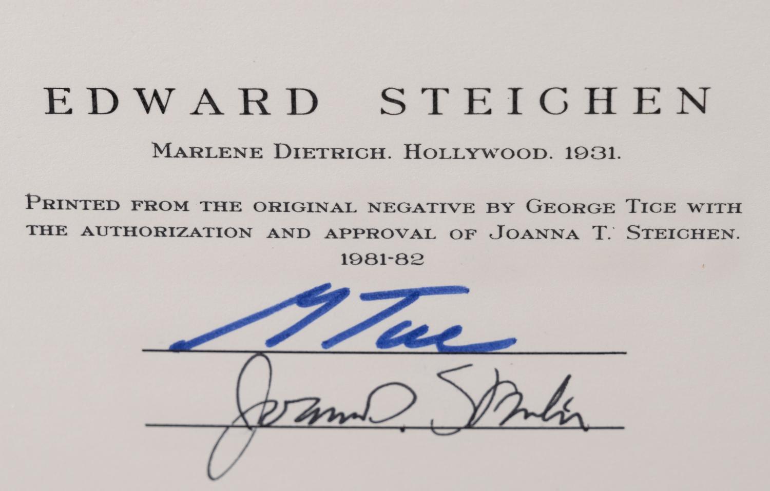 A group of twenty-one photographs (from Twenty-five Photographs printed by George Tice with labels signed by George Tice and Joanna Steichen)