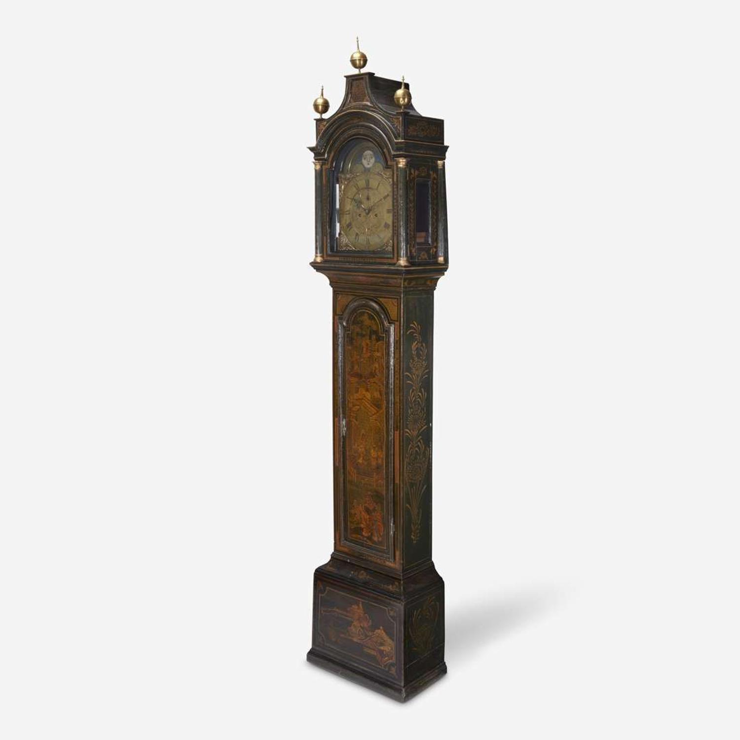 A George III Japanned Tall Case Clock Thomas Wagstaffe (1724-1802), London, late 18th century