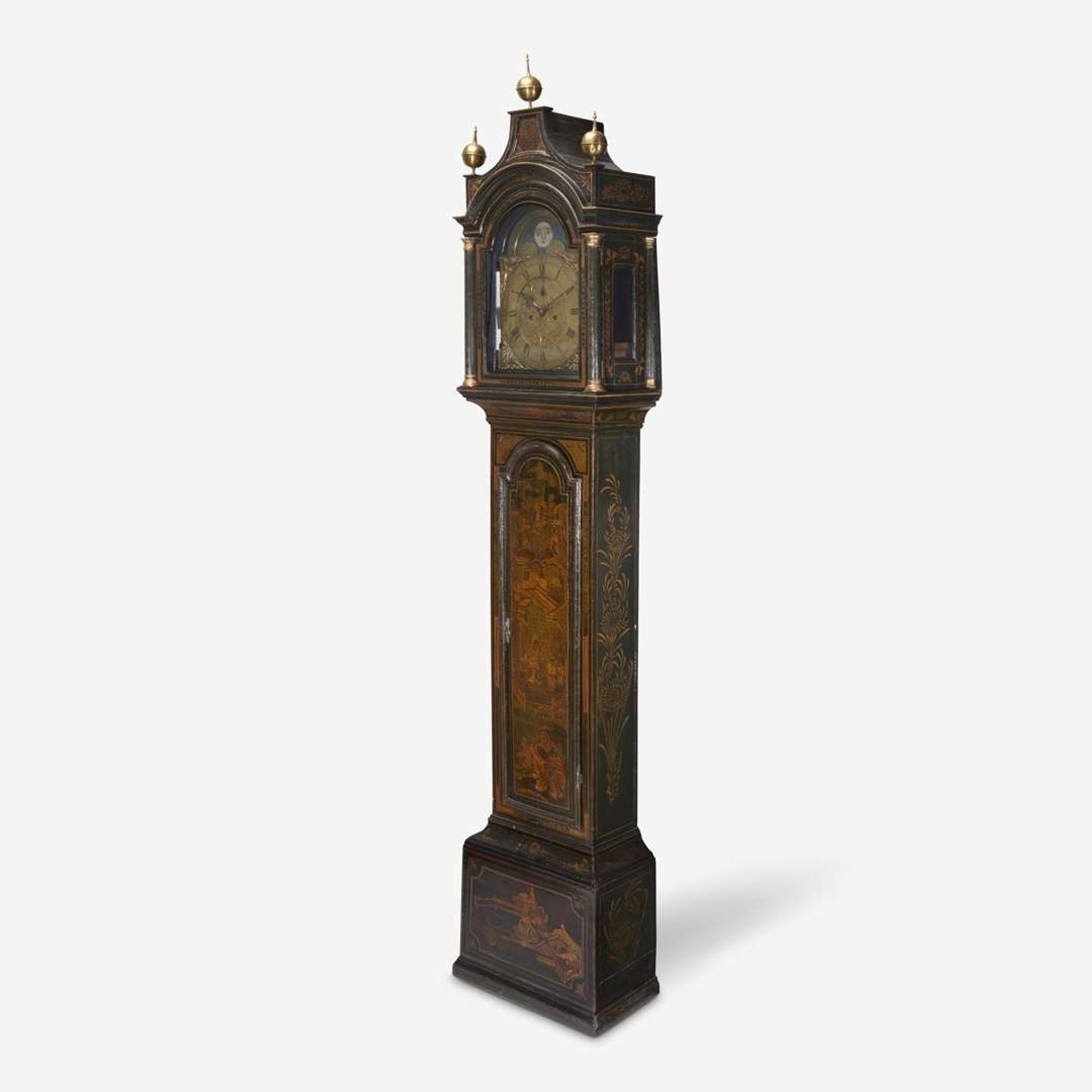A George III Japanned Tall Case Clock Thomas Wagstaffe (1724-1802), London, late 18th century