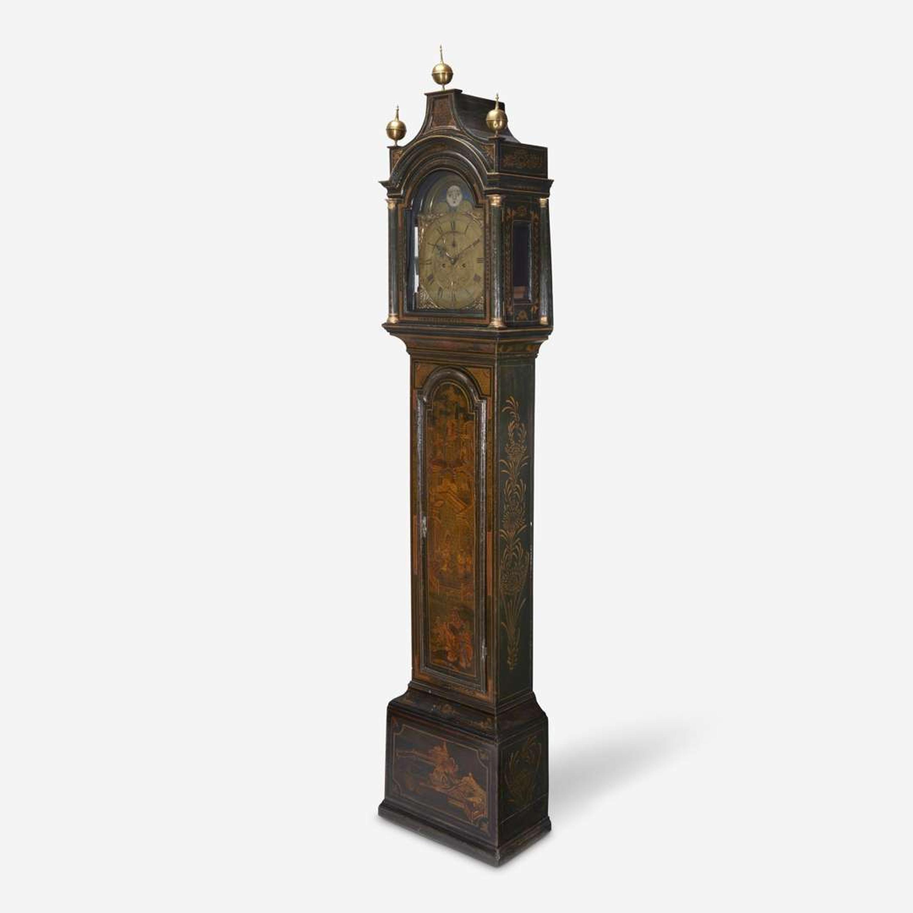 A George III Japanned Tall Case Clock Thomas Wagstaffe (1724-1802), London, late 18th century