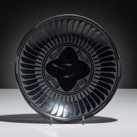 Blackware Pottery Plate