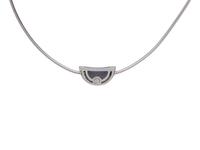 MOVADO, WHITE GOLD, BLUE CHALCEDONY AND DIAMOND SET