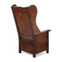 An English Oak Lambing Chair