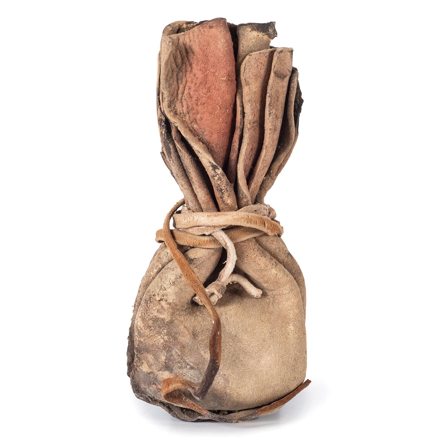 Plains Buffalo Hide Paint Bag