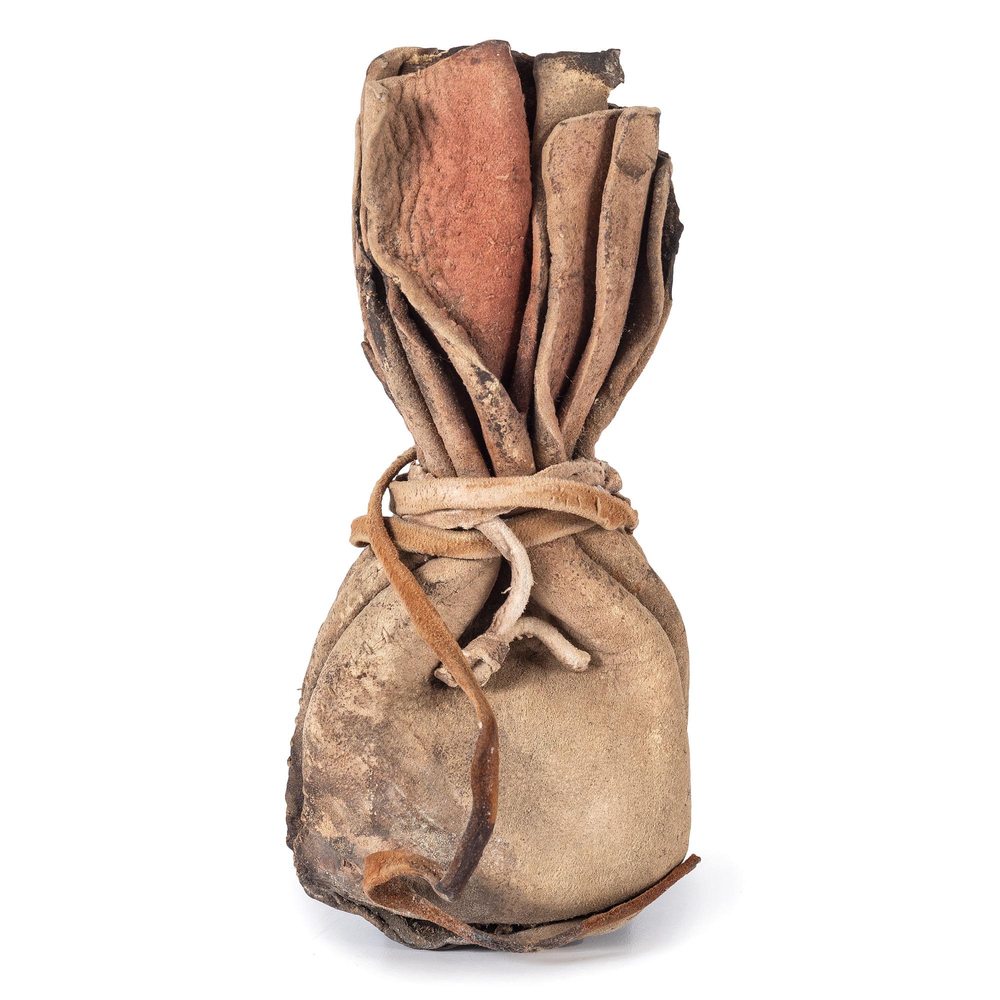 Plains Buffalo Hide Paint Bag