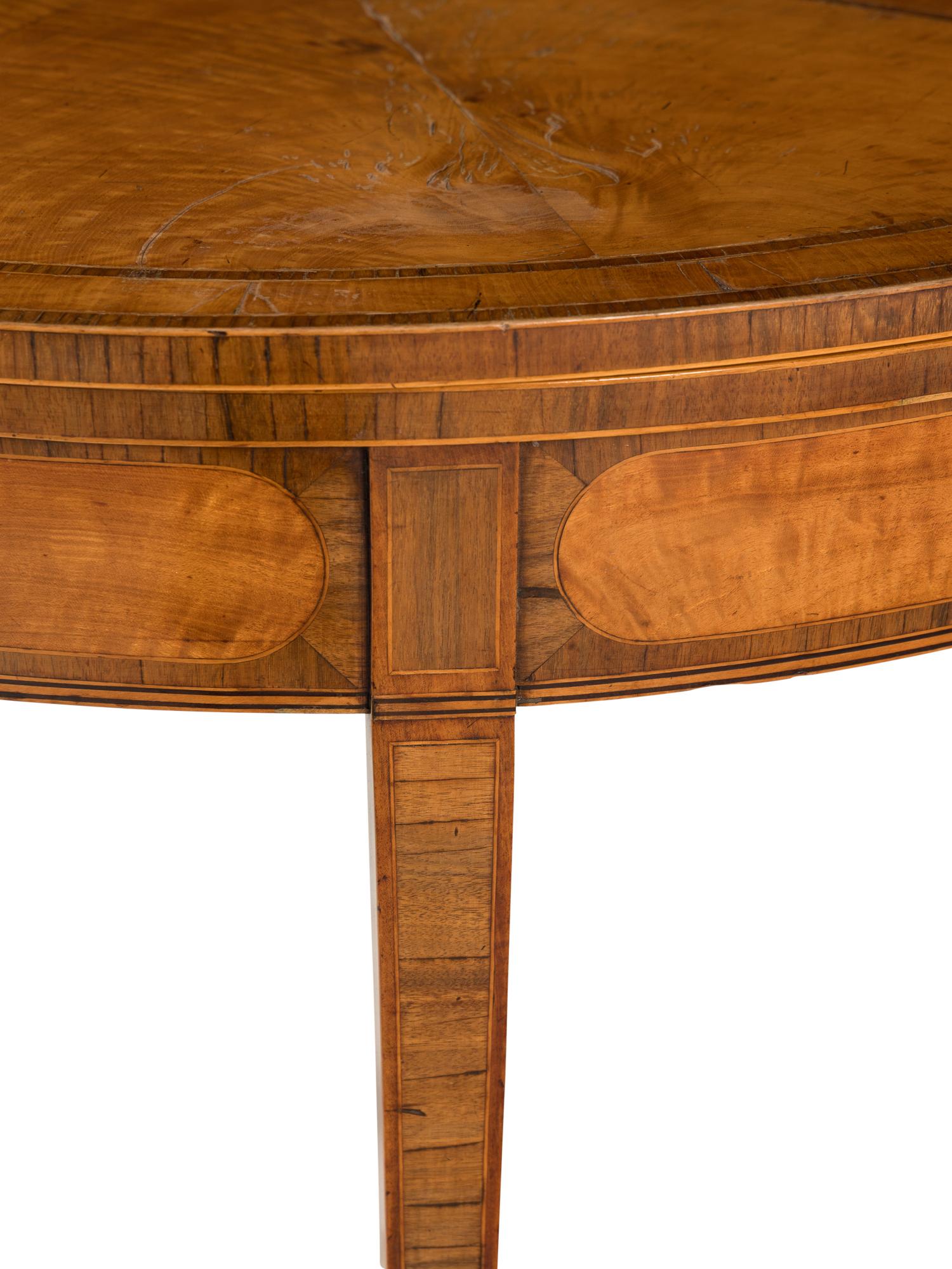 A George III Kingwood and Mahogany Flip-Top Games Table