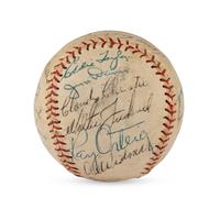 A 1953 Seattle Rainers Team Signed Autograph Baseball