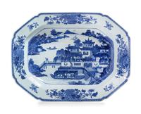 A Canton Export Porcelain Platter