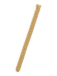 TIFFANY & CO., YELLOW GOLD 'VANNERIE' BRACELET