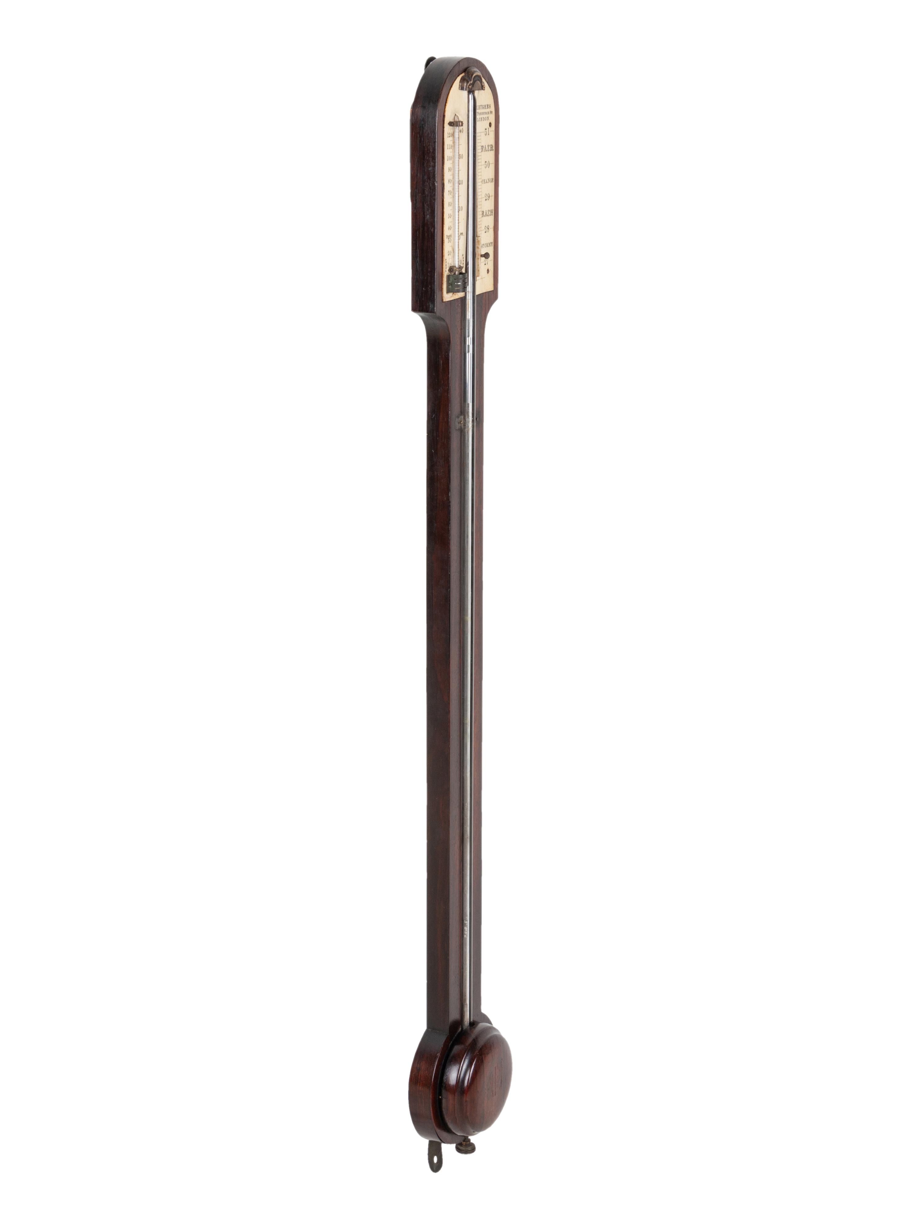 An English Rosewood Stick Barometer