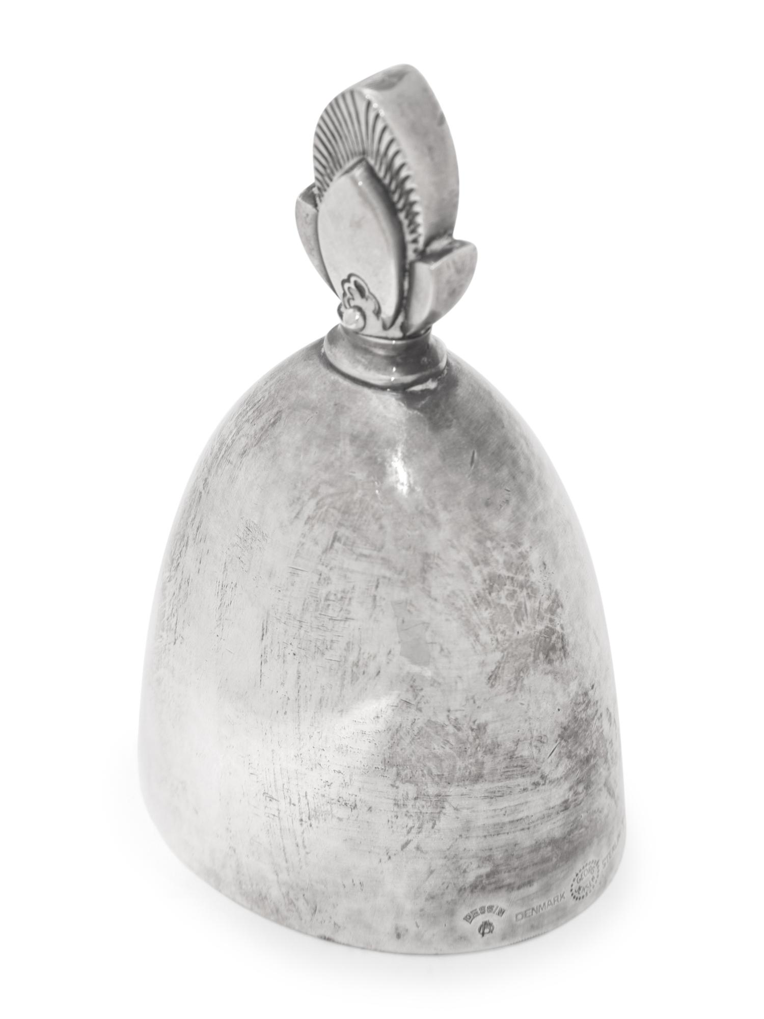 A Georg Jensen Cactus Silver Dinner Bell