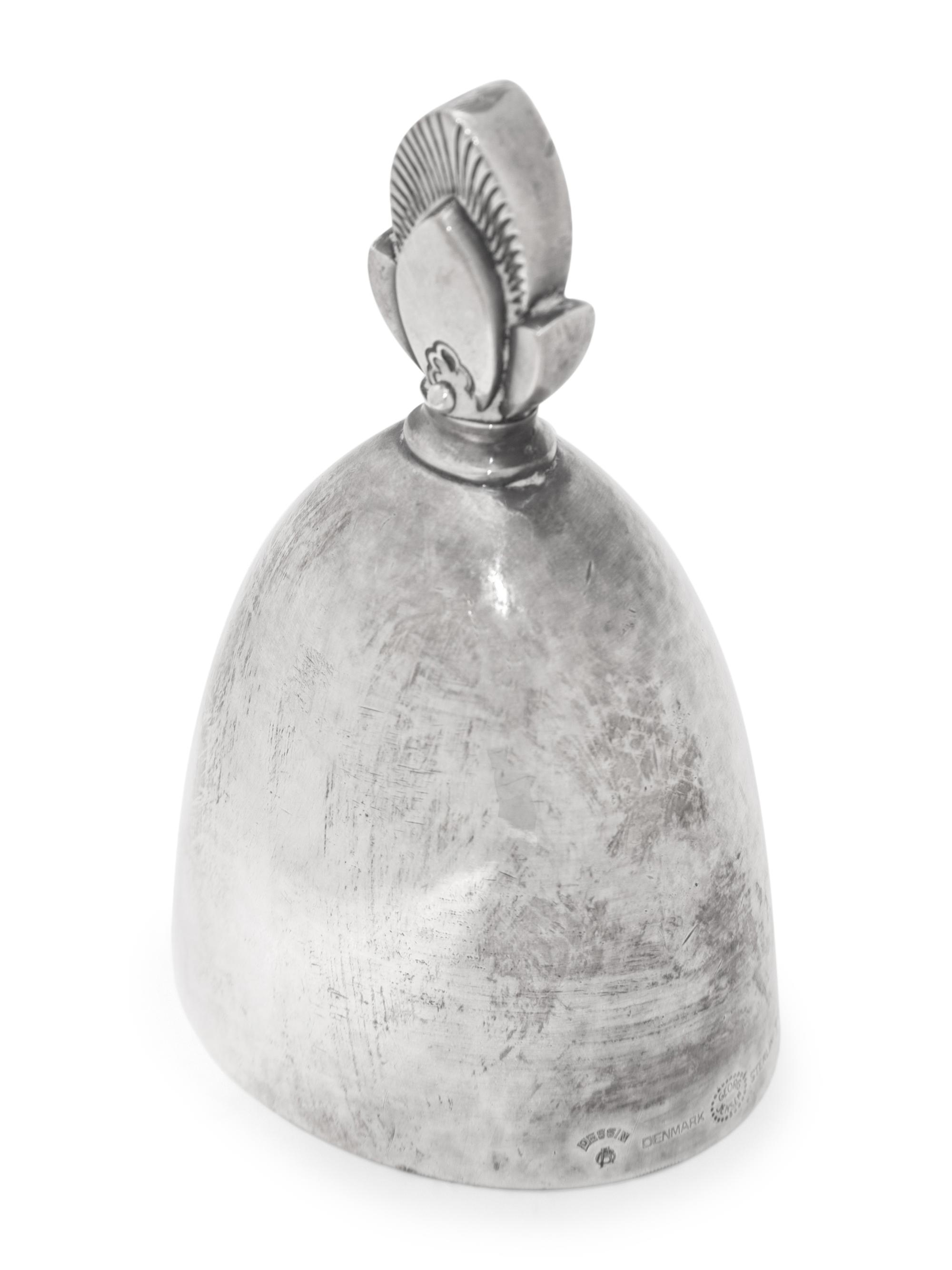 A Georg Jensen Cactus Silver Dinner Bell