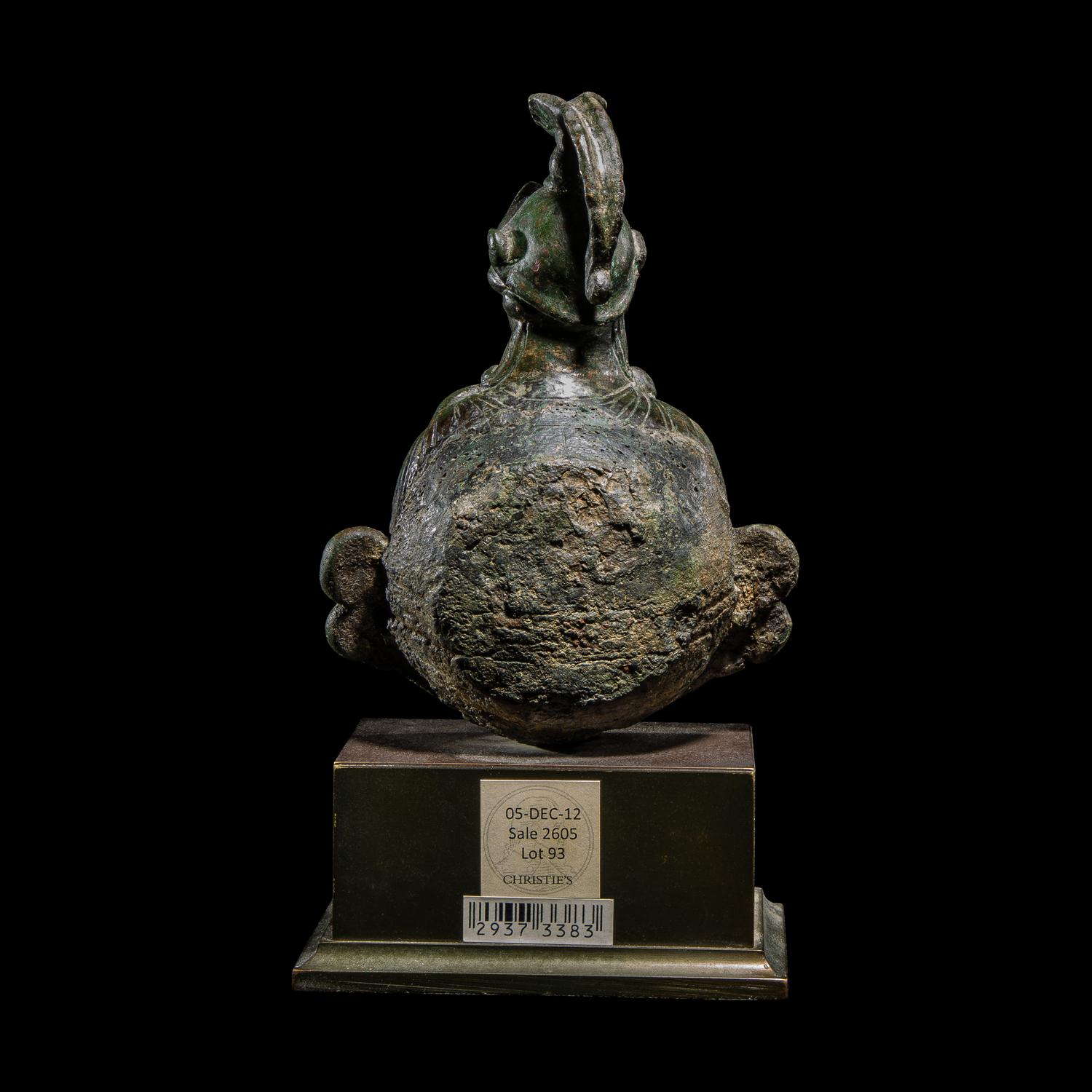 A Roman Bronze Bust of Minerva