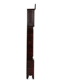 A Federal Red Grain-Painted Case Clock
