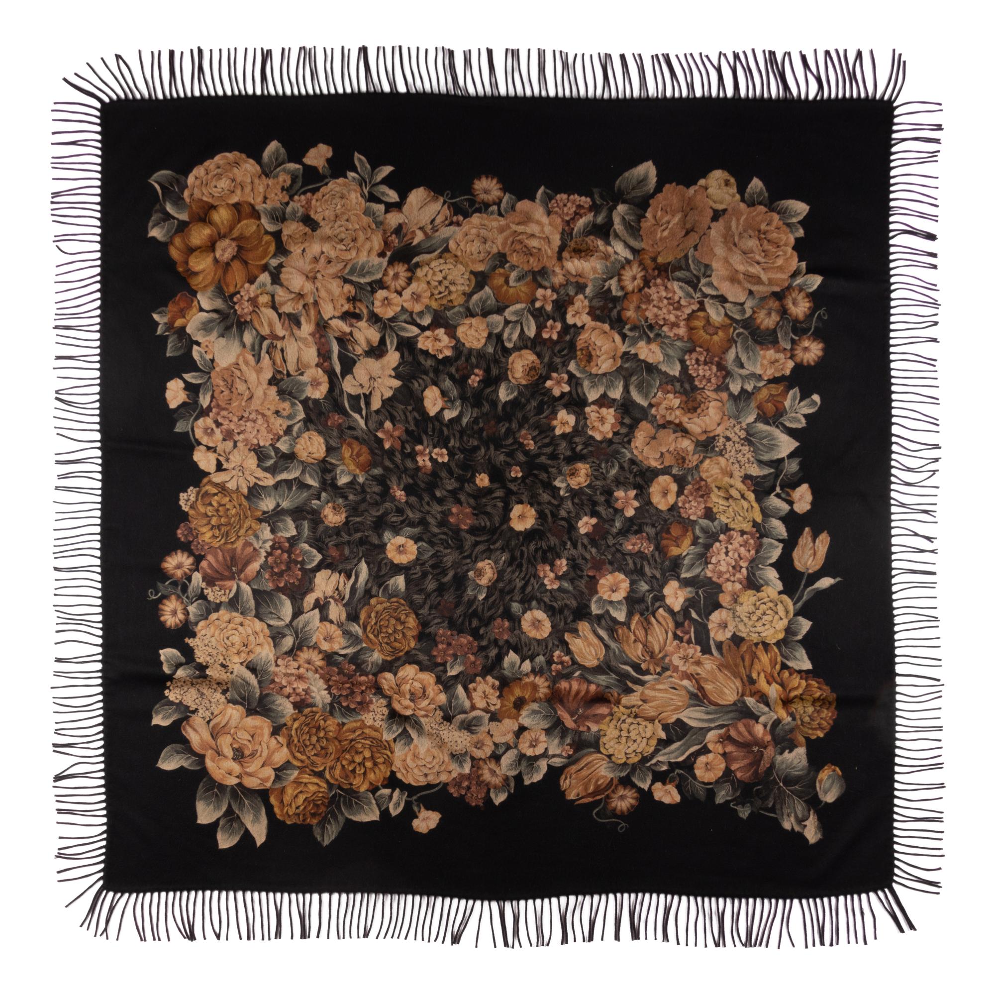Loro Piana Floral Print Cashmere Wrap