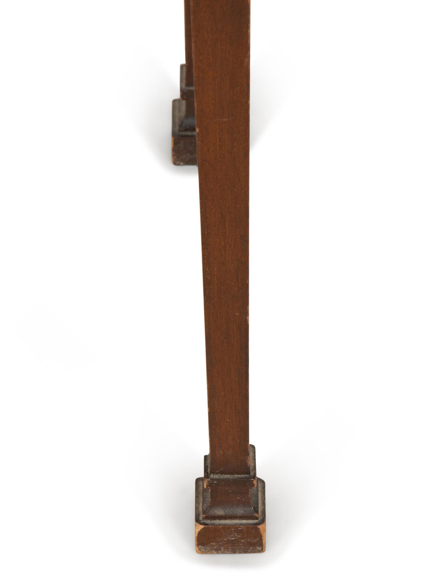A George III Style Flip-Top Demilune Table
