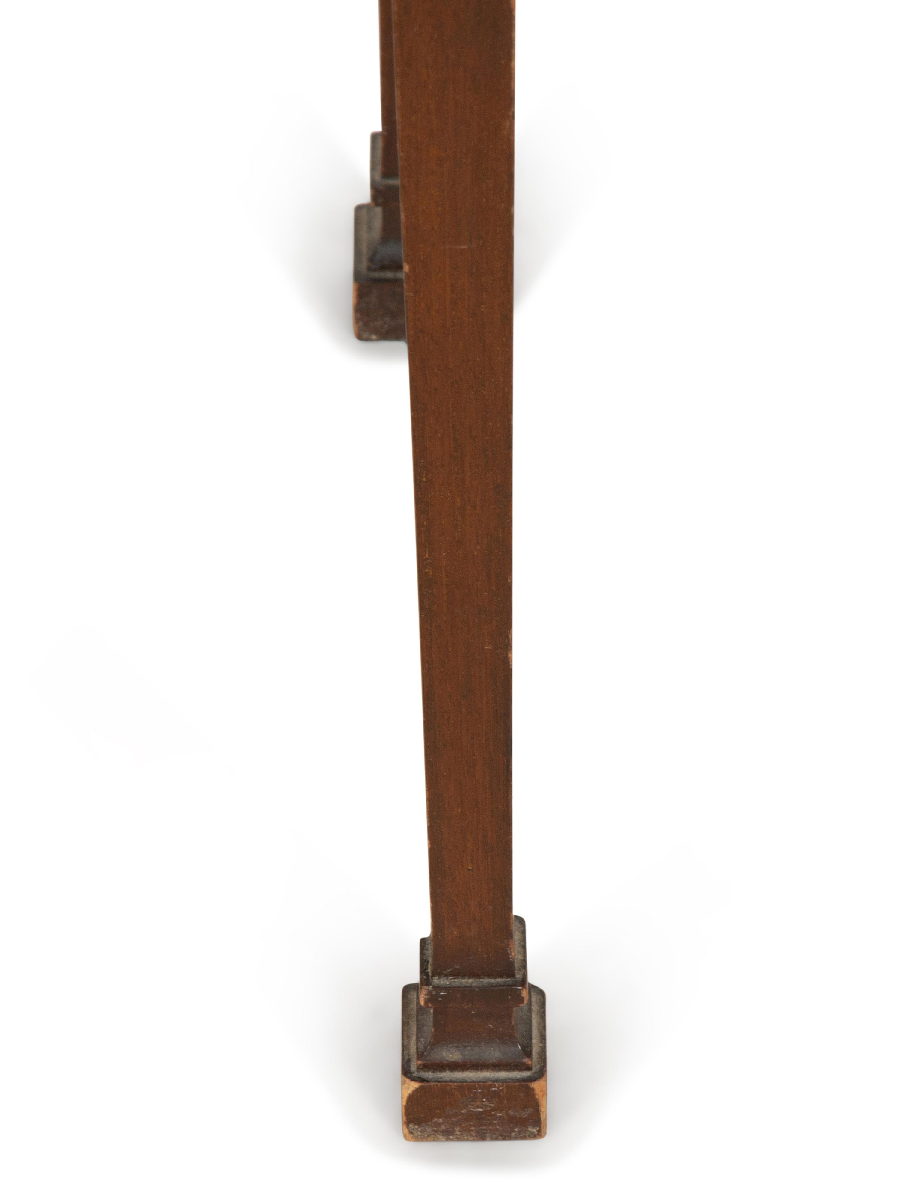 A George III Style Flip-Top Demilune Table