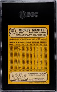 A Complete Set of 1968 Topps Baseball Cards Including SGC Graded Key Cards (598/598),