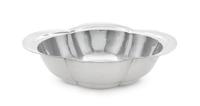 An American Silver Bowl, Cellini Craft, Ltd., Chicago, IL, 1920, of elongated quatrefoil form with deep lobed sides and a spot-hammered