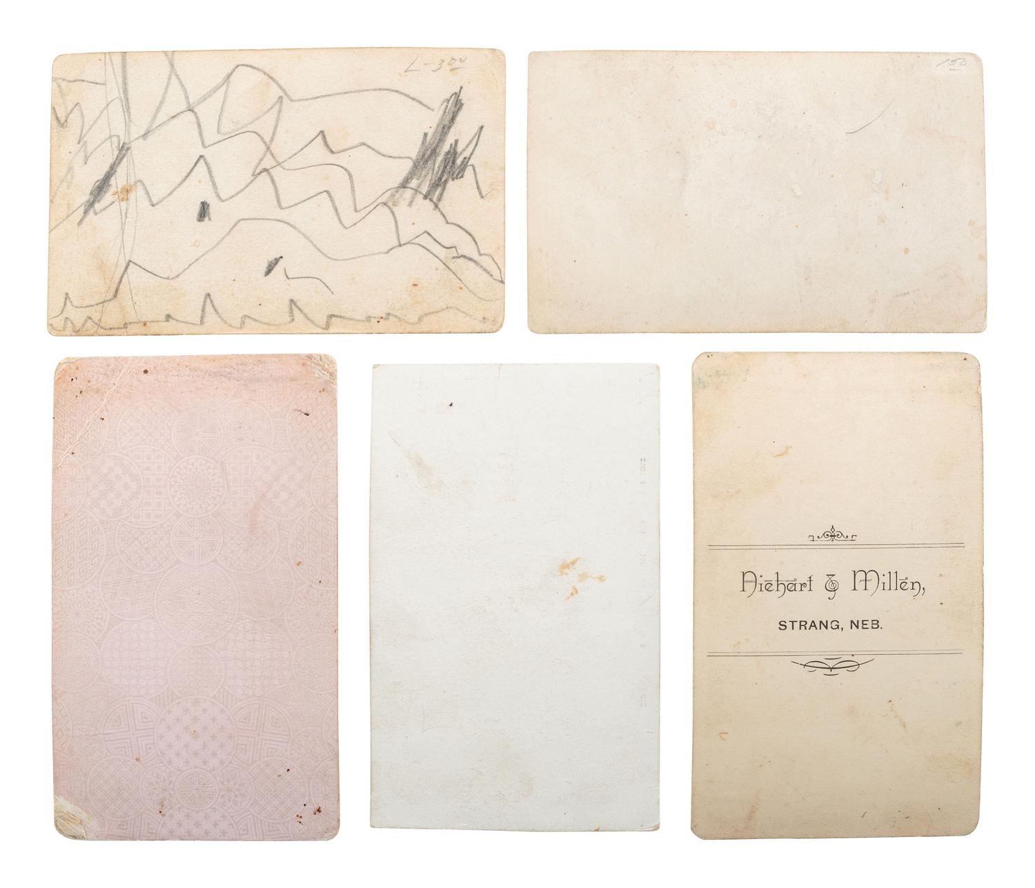 [EARLY PHOTOGRAPHY] -- [WESTERN AMERICANA]. A group of 10 CDVs, incl. Japanese examples and a carte of the third US Post Office in San Antonio, located inside Gamble's Book store on Commerce Street.