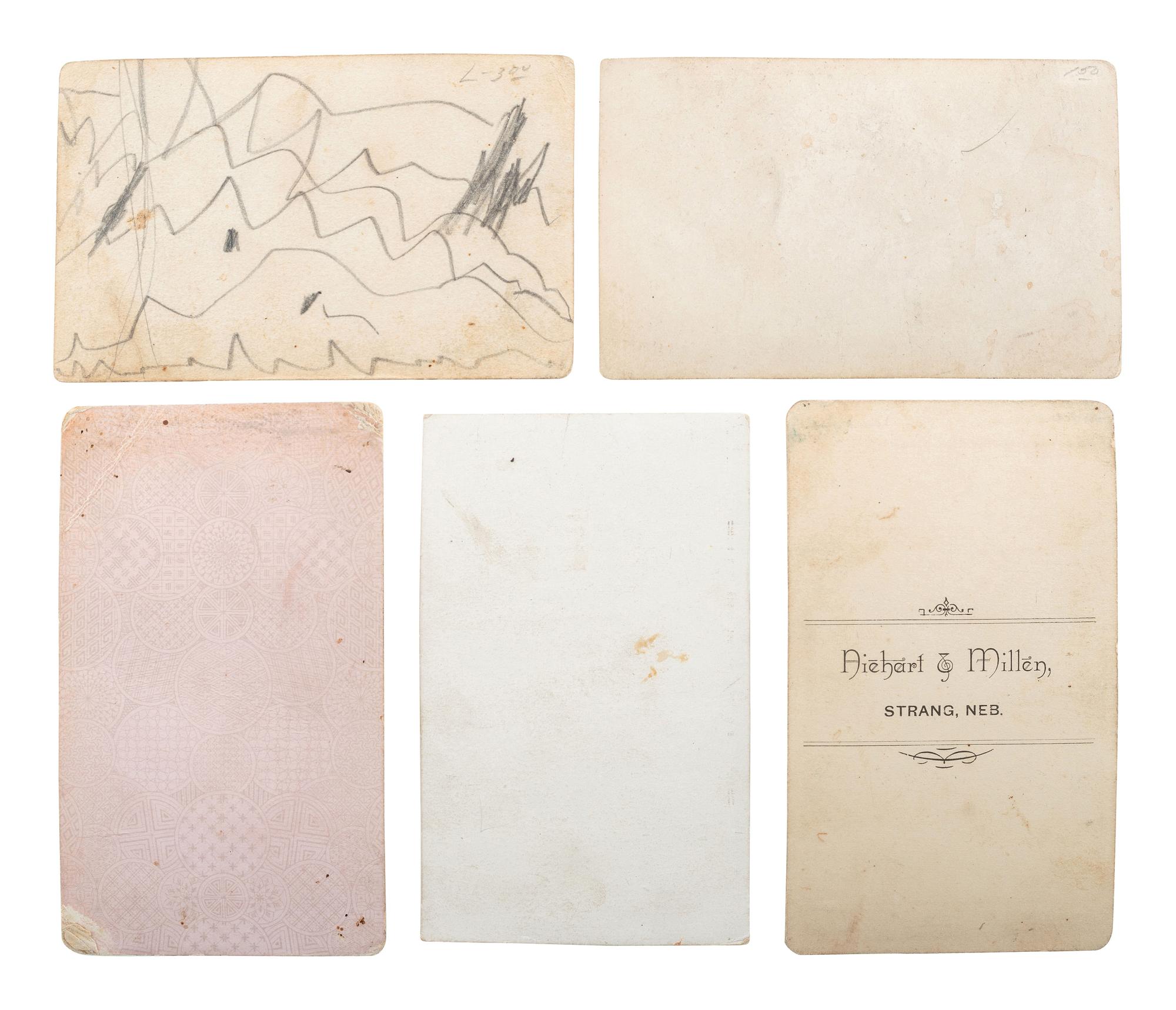 [EARLY PHOTOGRAPHY] -- [WESTERN AMERICANA]. A group of 10 CDVs, incl. Japanese examples and a carte of the third US Post Office in San Antonio, located inside Gamble's Book store on Commerce Street.