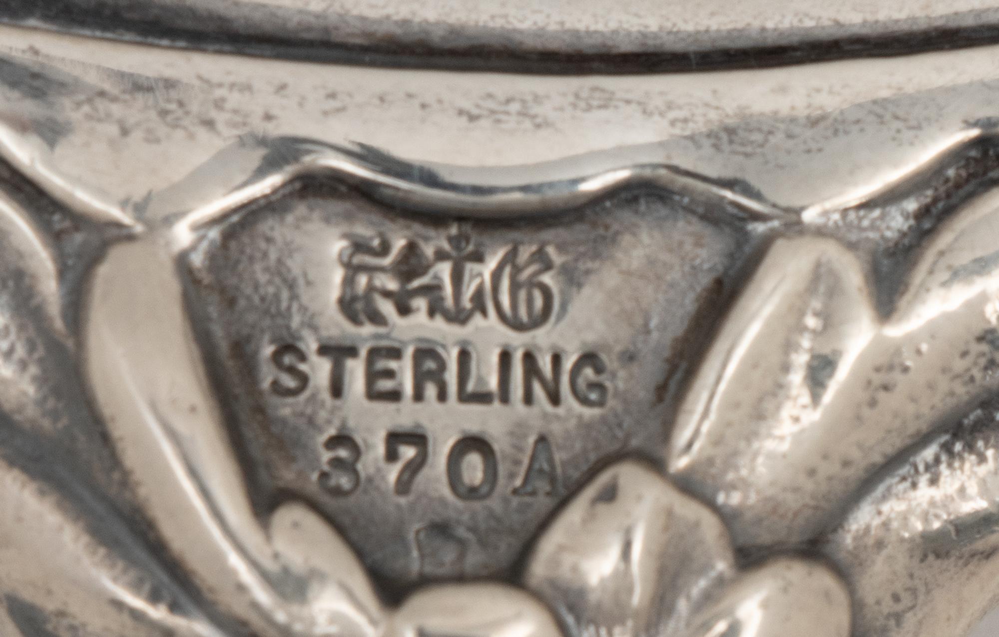 An American Silver Repoussé Hand Mirror