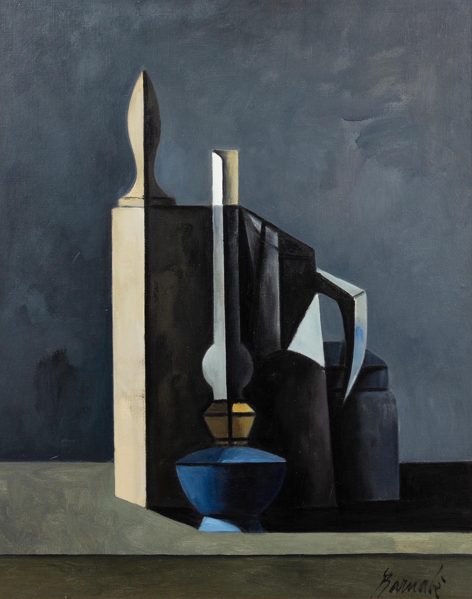Duilio Barnabe, (Italian, 1914-1961), Still Life with Lamp, c. 1958