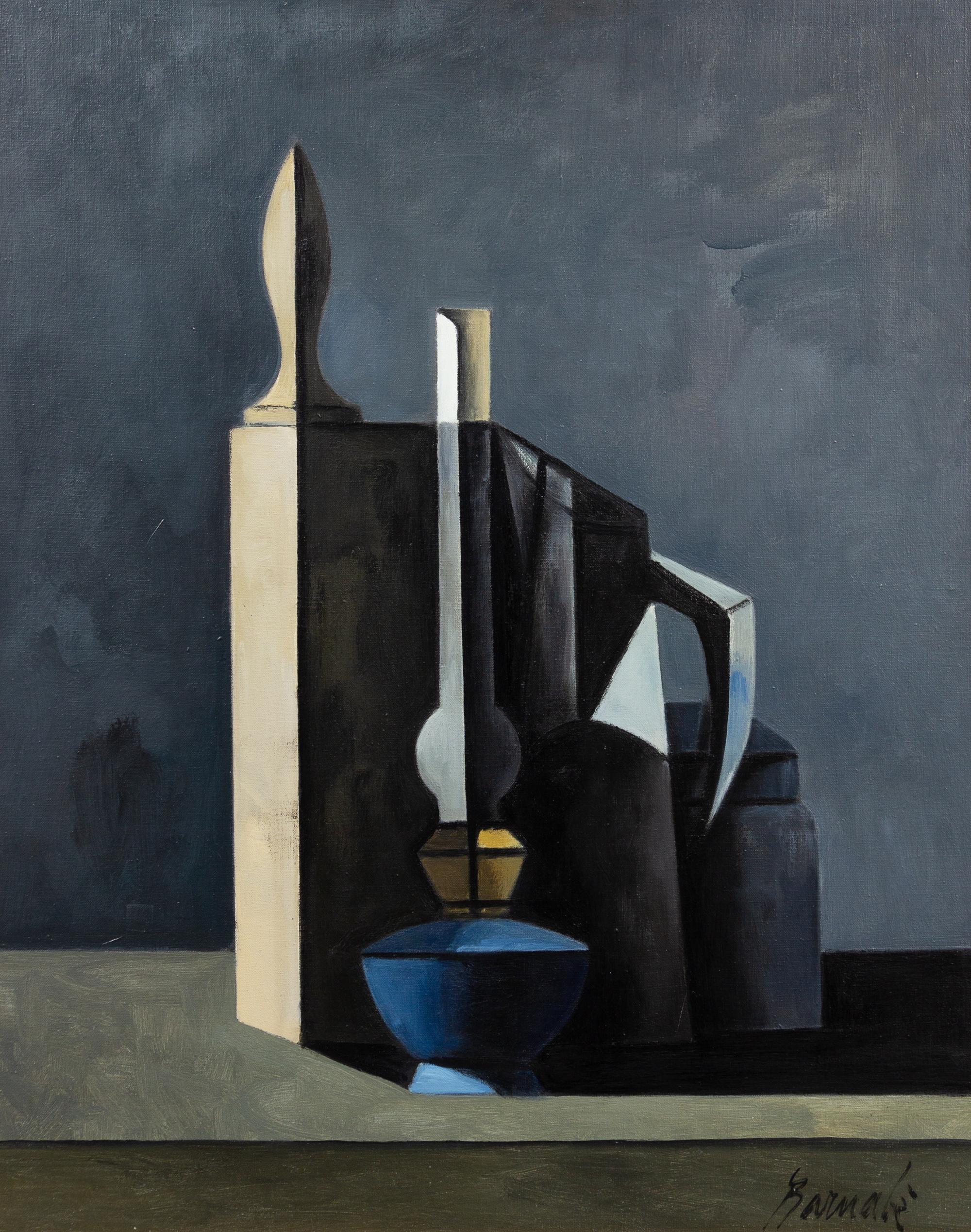 Duilio Barnabe, (Italian, 1914-1961), Still Life with Lamp, c. 1958