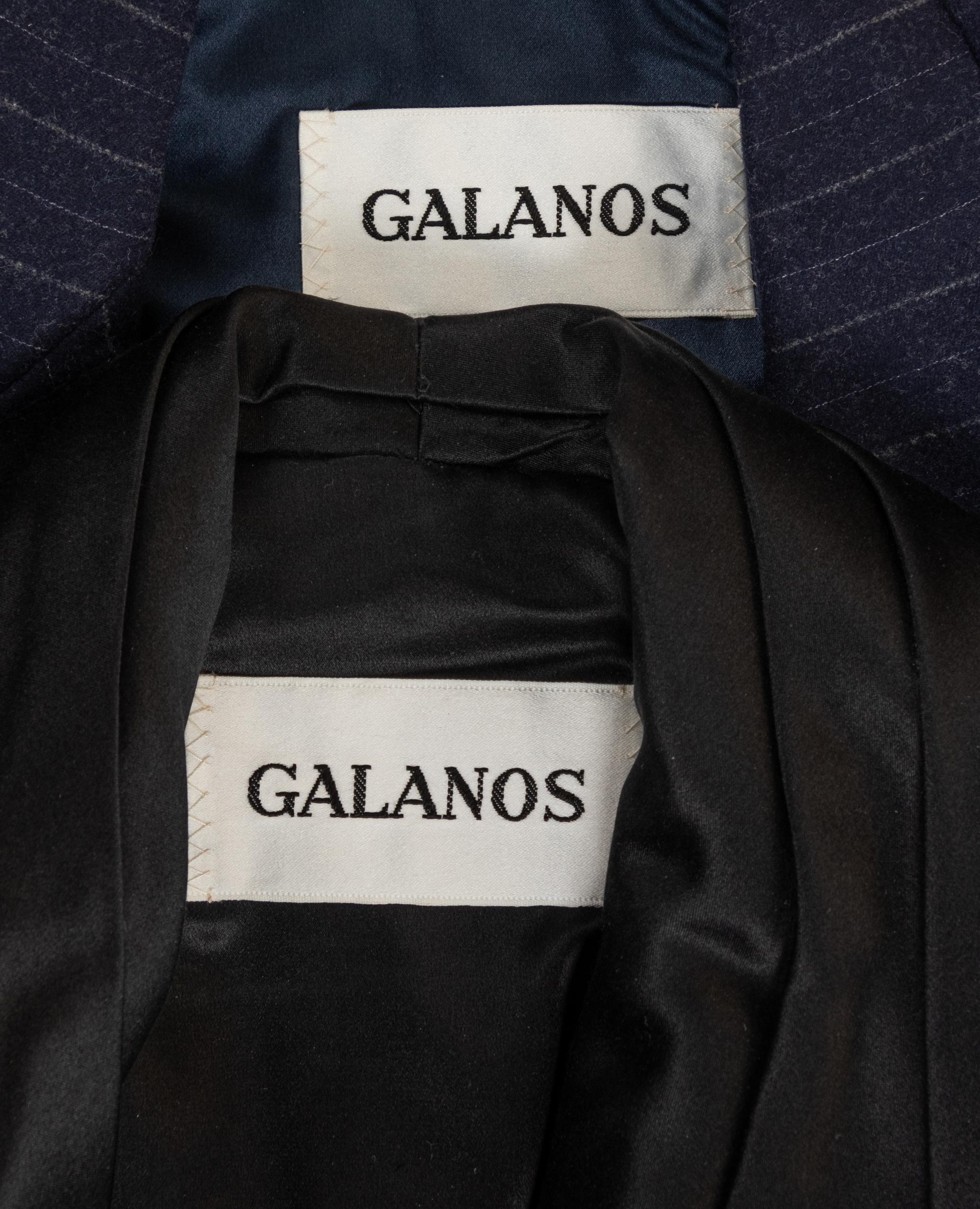 Two Galanos Two-Piece Skirt Suits, 1980s-1990s