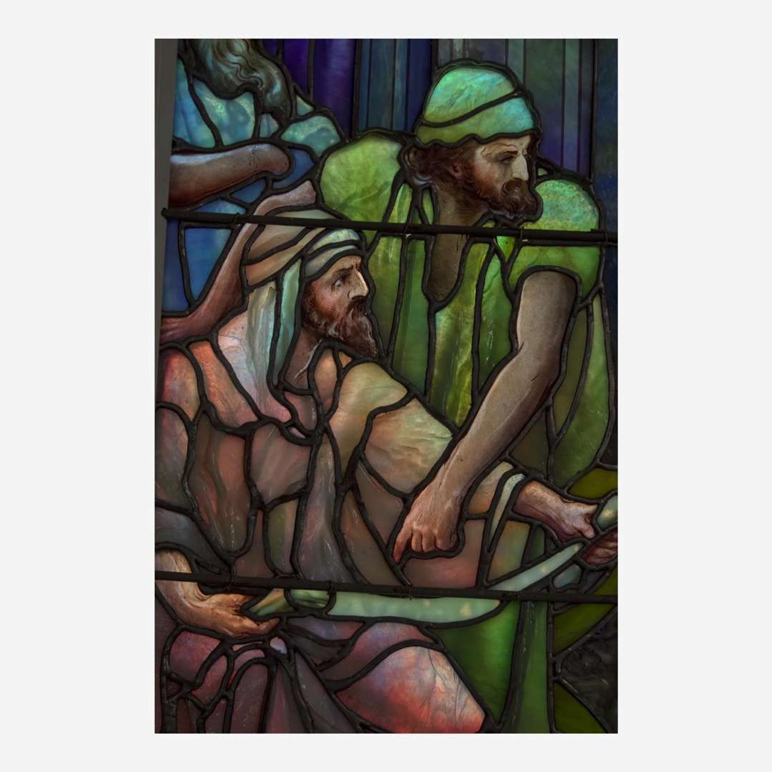 Tiffany Studios "Boy Christ in the Temple", The George Munson Curtis Memorial Window, St. Andrew's Episcopal Church, Meriden, Connecticut, 1917