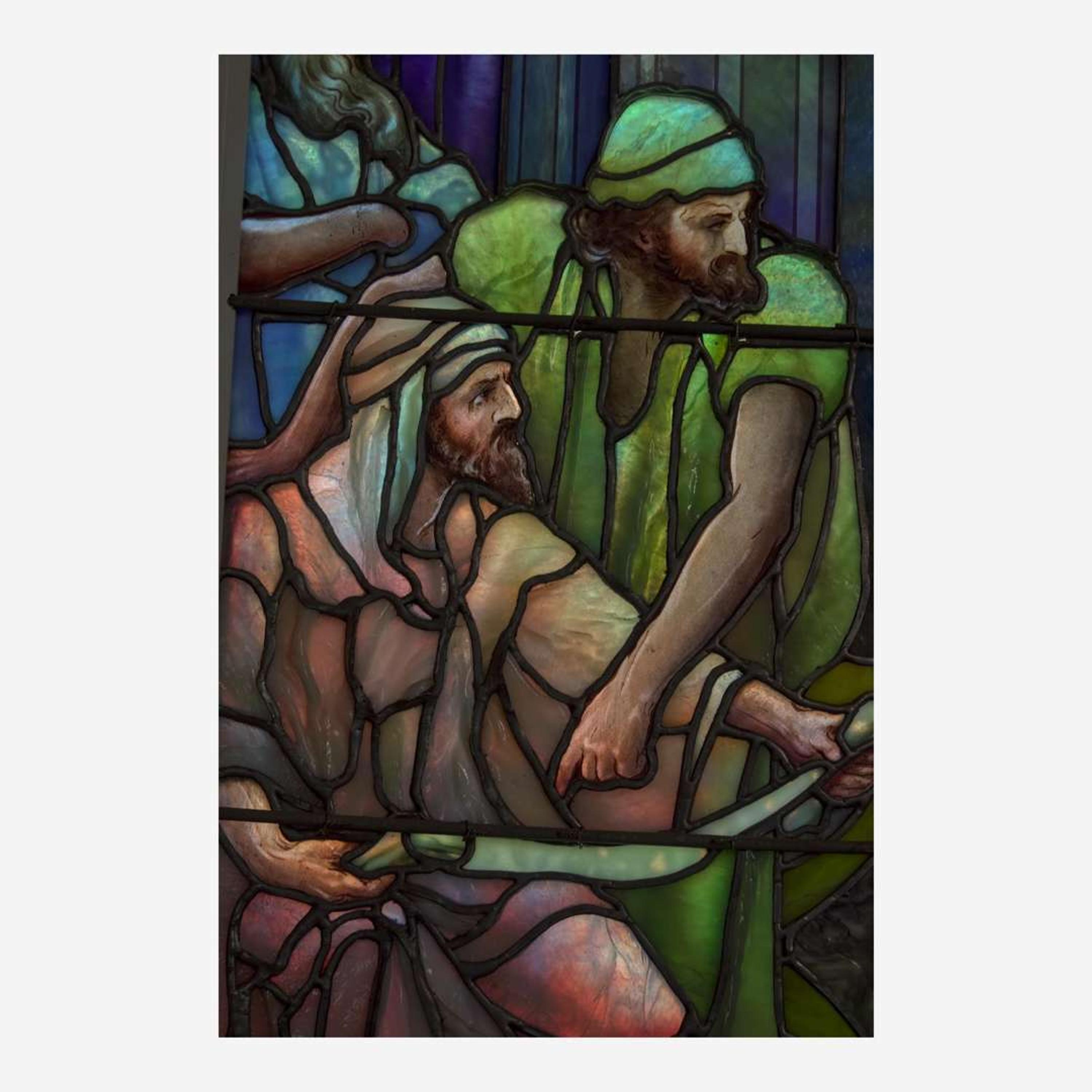 Tiffany Studios "Boy Christ in the Temple", The George Munson Curtis Memorial Window, St. Andrew's Episcopal Church, Meriden, Connecticut, 1917