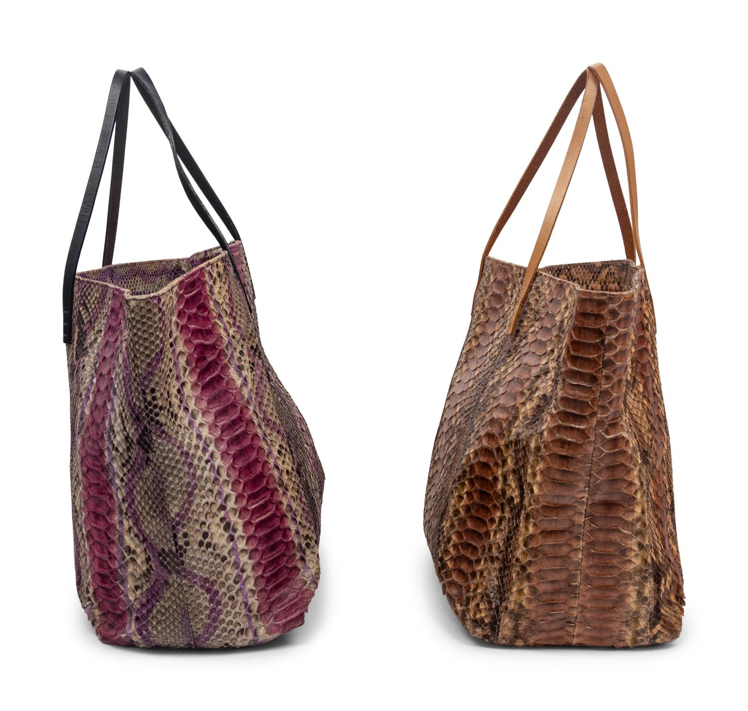 Two Fendi Python Totes
