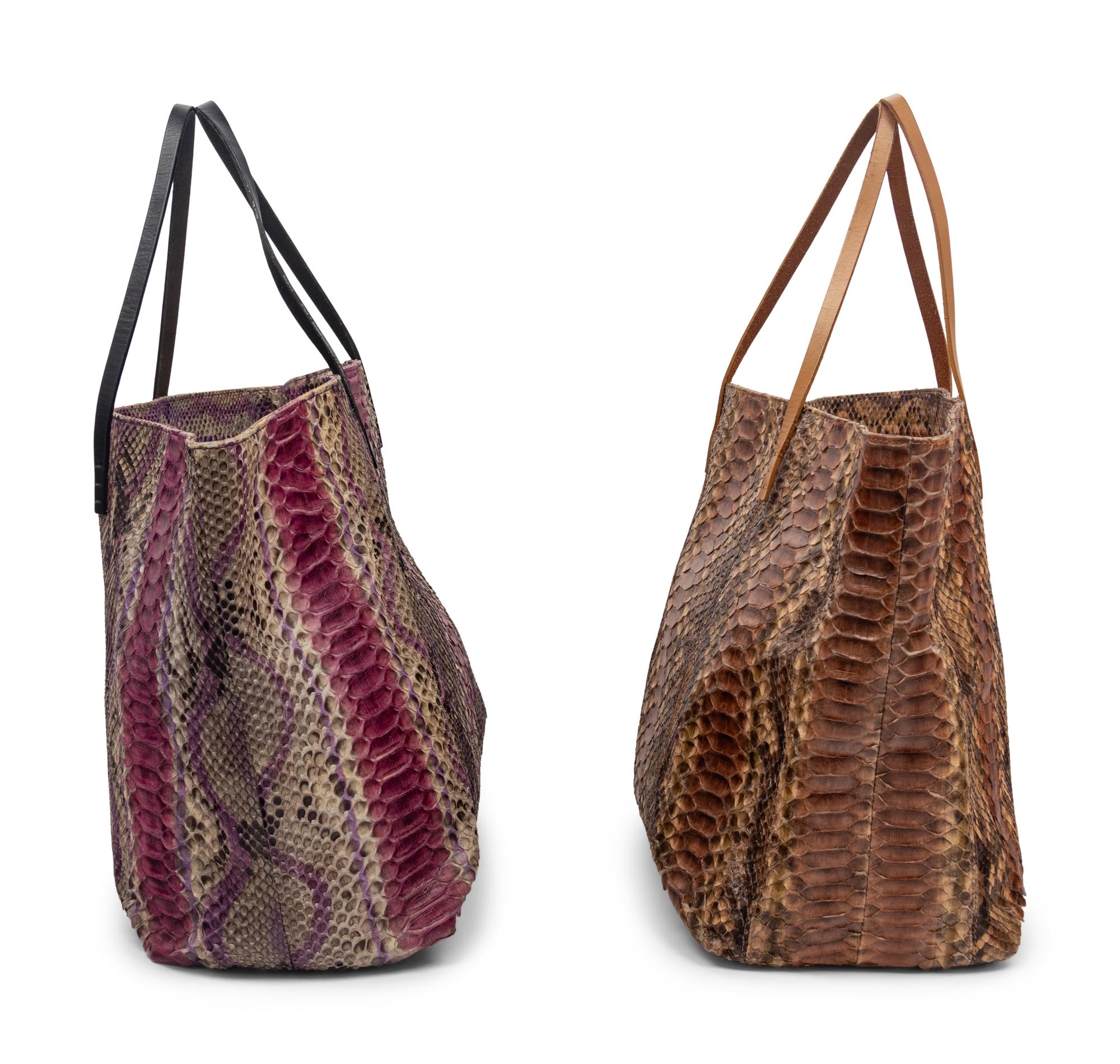 Two Fendi Python Totes