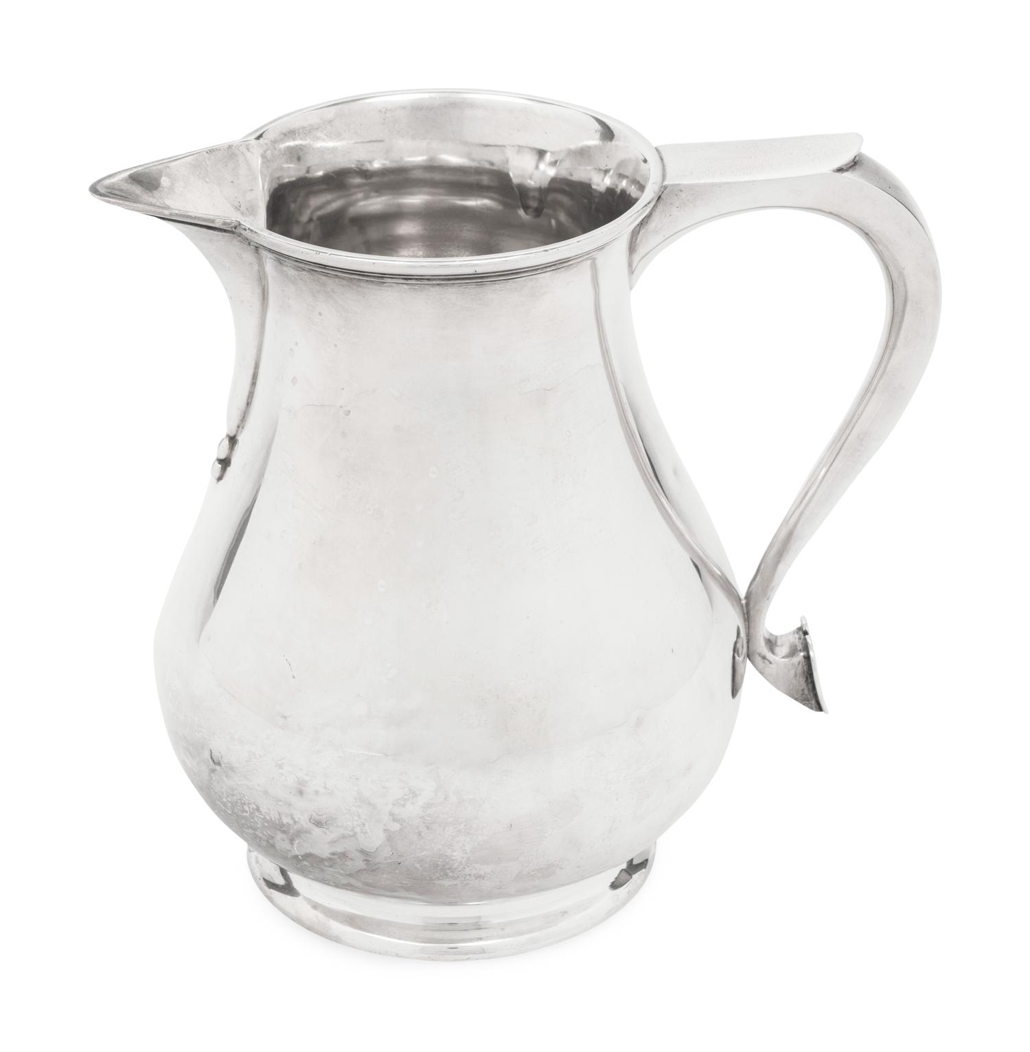 Am English Silver Water Pitcher