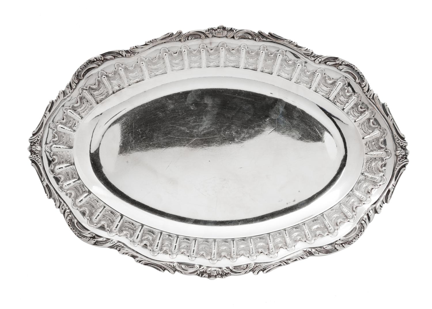 Two French Silver Trays