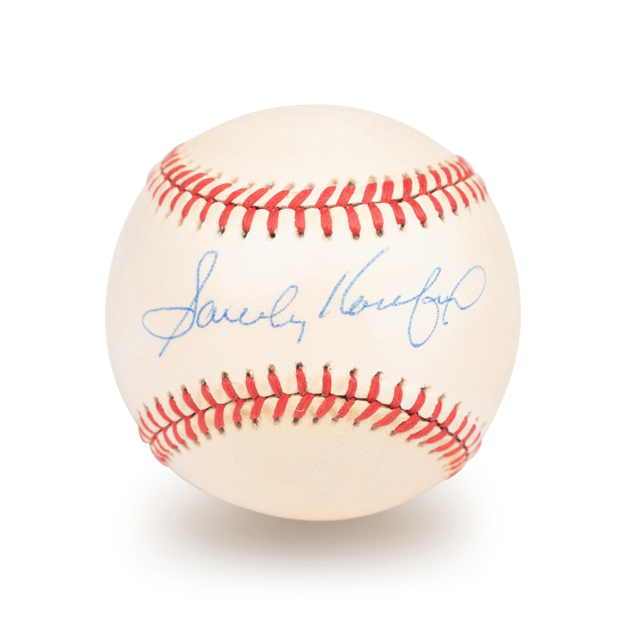 A Sandy Koufax Signed Autograph Baseball (Beckett Authentication Services BAS Certified),