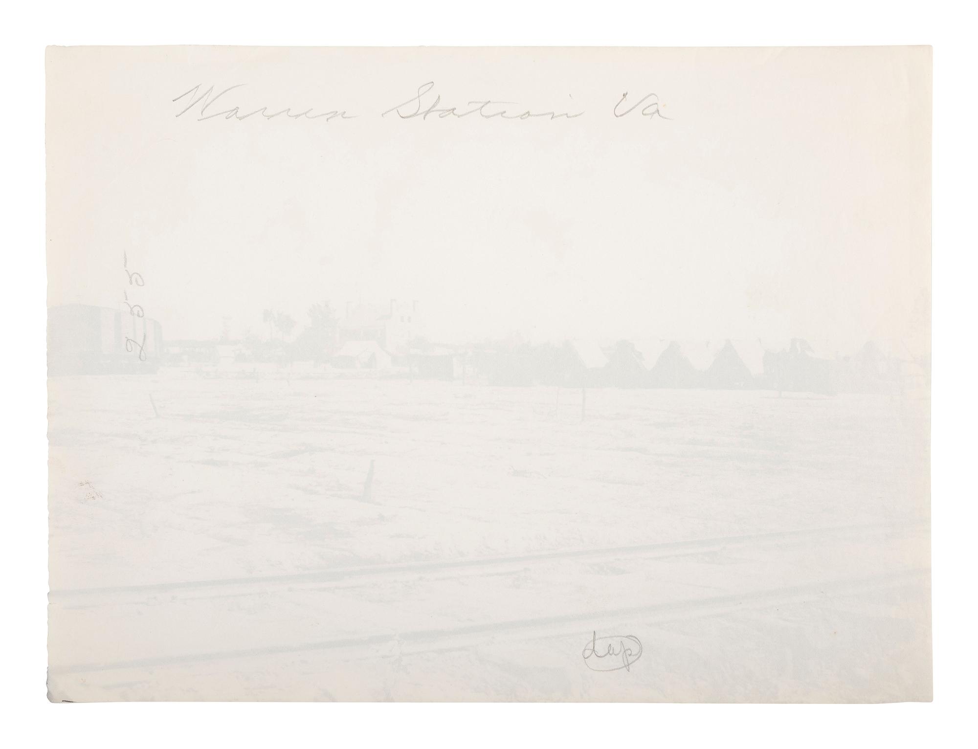 [CIVIL WAR]. O'SULLIVAN, Timothy H., (1840-1882), photographer. Warren Station, front of Petersburg, Virginia . 1861-1865.