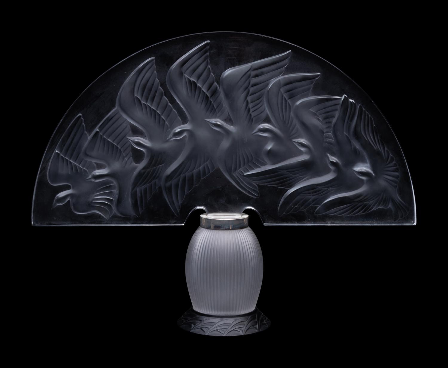 A Lalique Hokkaido Lamp