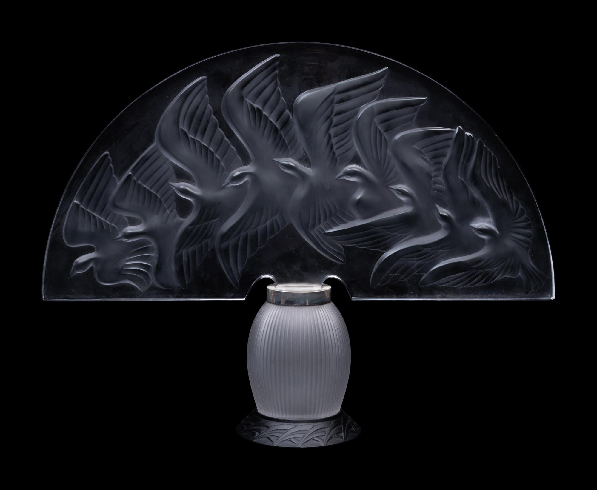 A Lalique Hokkaido Lamp