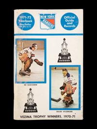 A Group of 16 1960s - 1980s New York Rangers Blue Book Media Guides,