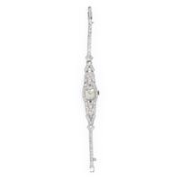 HAMILTON, ART DECO, DIAMOND AND PLATINUM WATCH