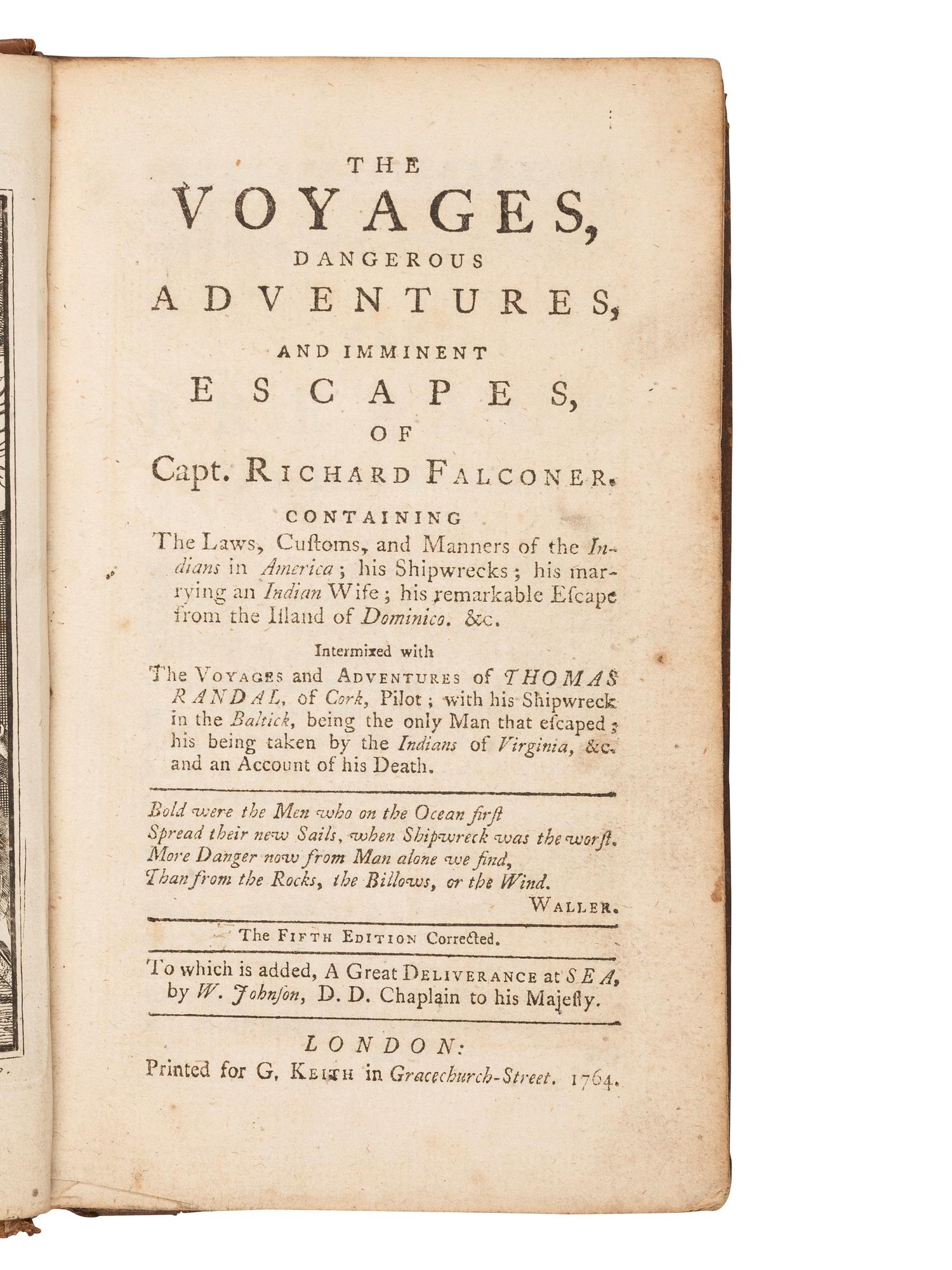 [SHIPWRECKS - BRITISH]. A group of eight 18th- and 19th-century works about British shipwrecks, comprising: