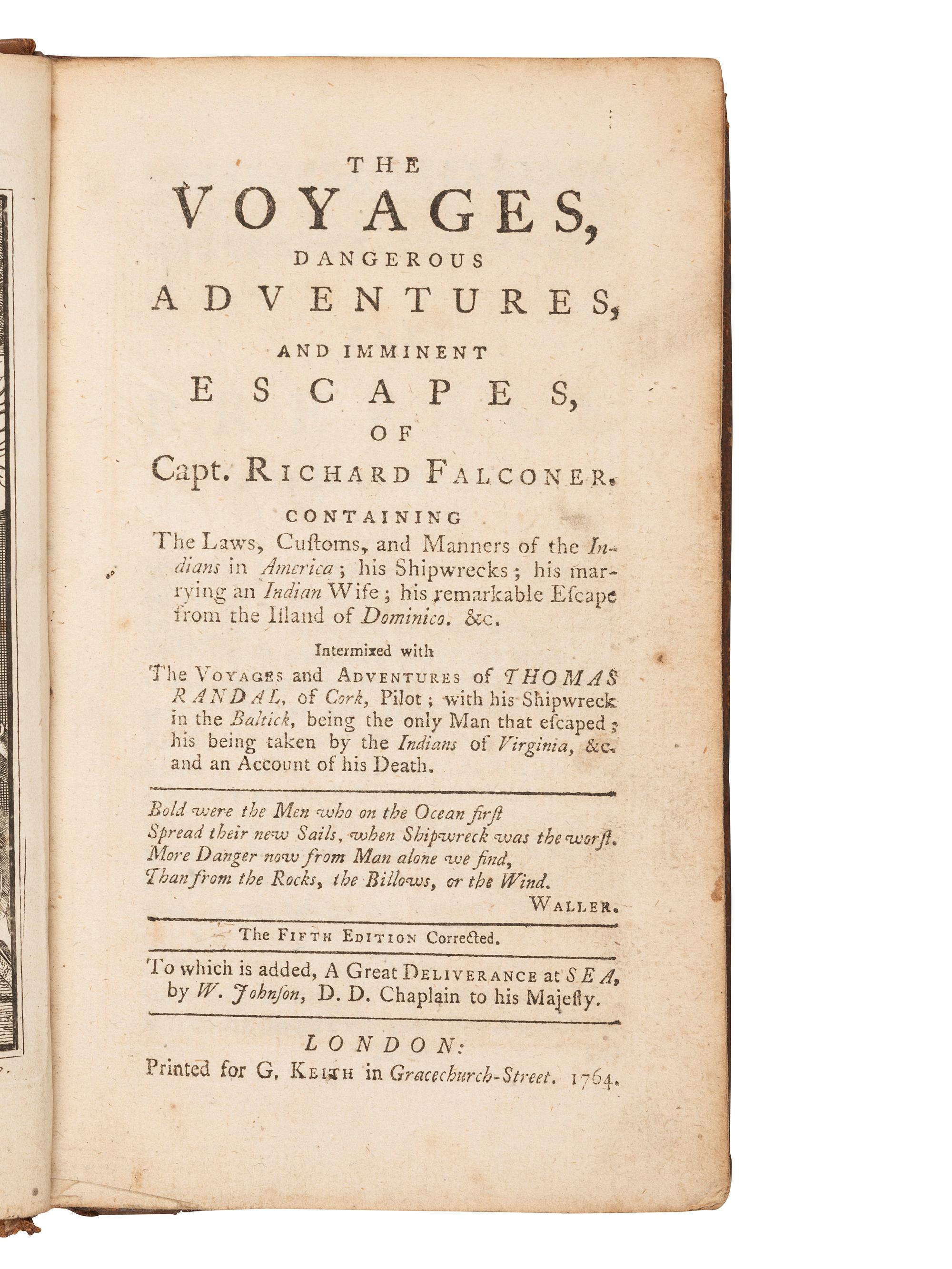 [SHIPWRECKS - BRITISH]. A group of eight 18th- and 19th-century works about British shipwrecks, comprising: